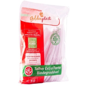 COLHER (GP) GRANDE LINHA MASTER REFORCADA BRANCA PC.C/50UN GOLDENPLAST (GP)