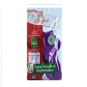 COLHER MASTER ROXA PCT C/50UN GOLDENPLAST