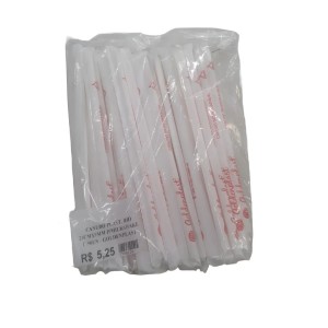 CANUDO PLAST. BIO 21CMX9MM P/MILKSHAKE C/50UN - GOLDENPLAST
