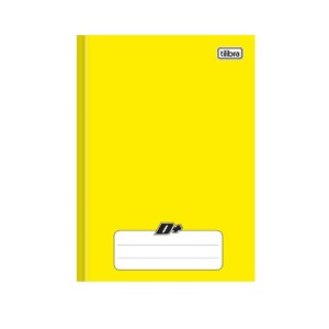 CADERNO AMARELO CAPA DURA COSTURADO 48 FLHS