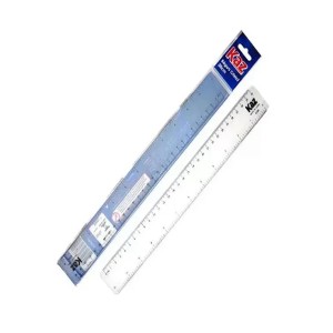 REGUA 30CM CRISTAL COM ALFABETO PC. C/12 - KAZ