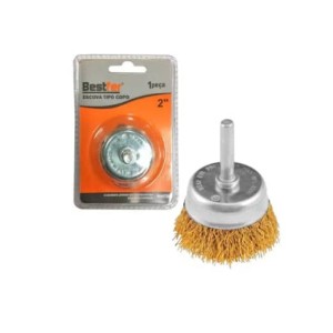 ESCOVA DE ACO CIRCULAR TIPO COPO 2