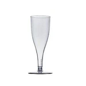 TAÇA ACRILICA 150ML P/ CHAMPAGNE  PC.3UN - ELITE